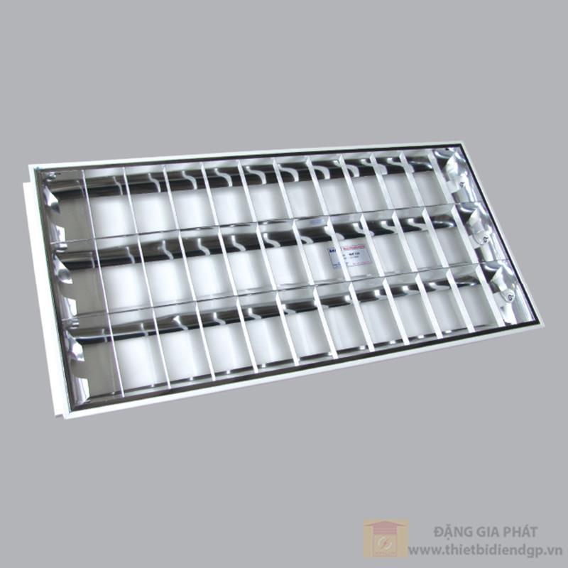 Bộ máng đèn xương cá sử dụng Led tube ánh sáng vàng 3 bóng
