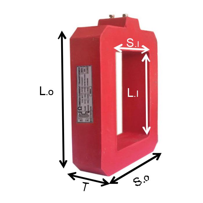Biến dòng bảo vệ PCT OMEGA loại đúc chữ nhật 15VA