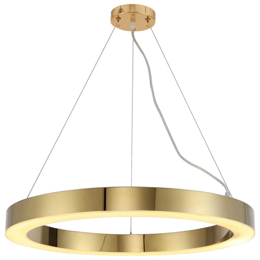 Đèn thả trần trang trí vòng tròn thép không gỉ (inox) 50cm Venus MD8026