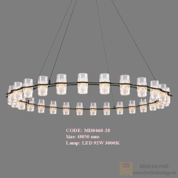 Đèn treo trang trí Slister Ø850mm - LED 92W 3000K