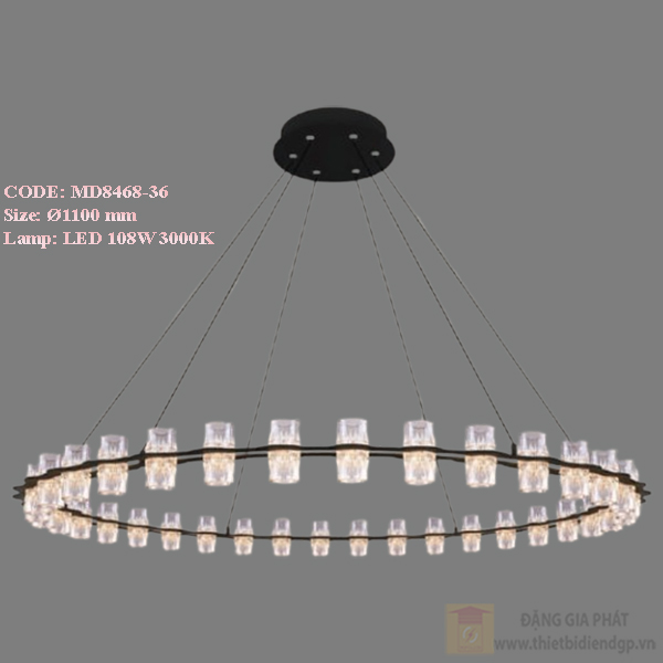 Đèn treo trang trí Slister Ø1100mm - LED 108W 3000K