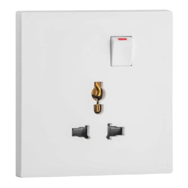 Bộ ổ cắm đơn đa năng có công tắc, 16A