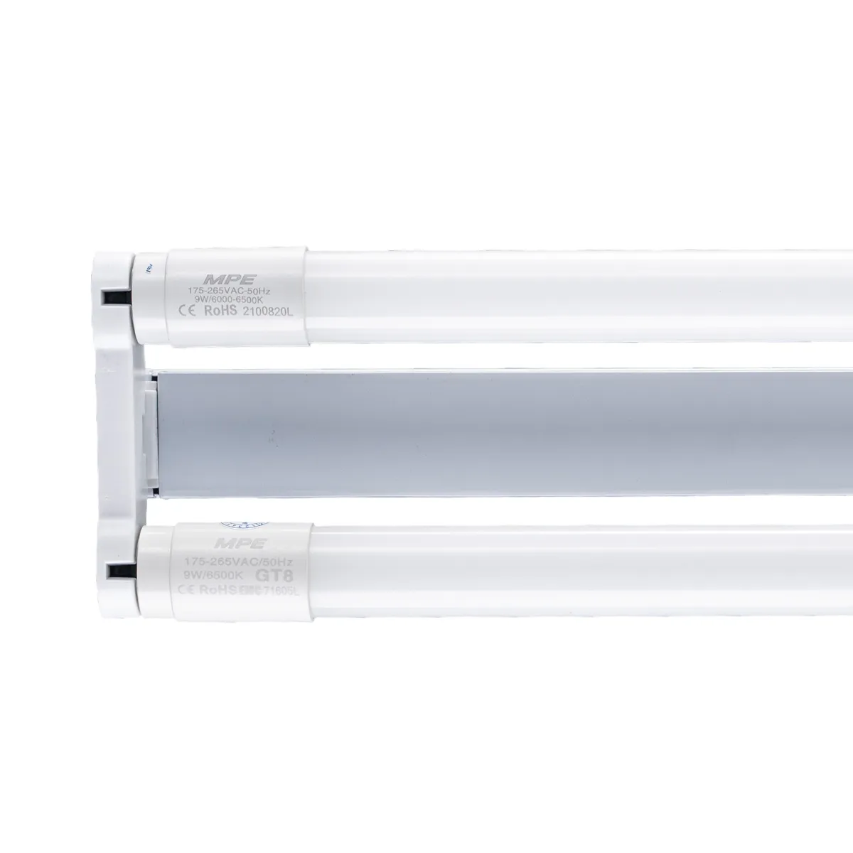 Bộ máng Batten LED Tube MPE Bộ LED T8 Tube thủy tinh MGT-220V 2 bóng 1.2m