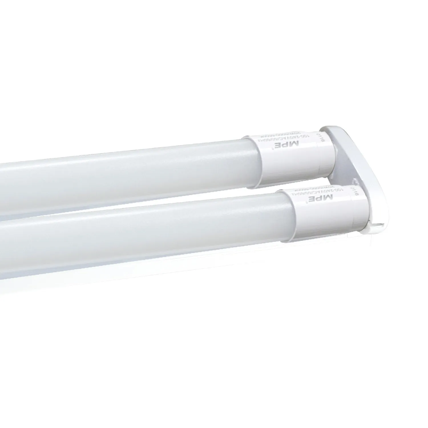 Bộ máng Batten LED Tube MPE thủy tinh 2 bóng ánh sáng trắng