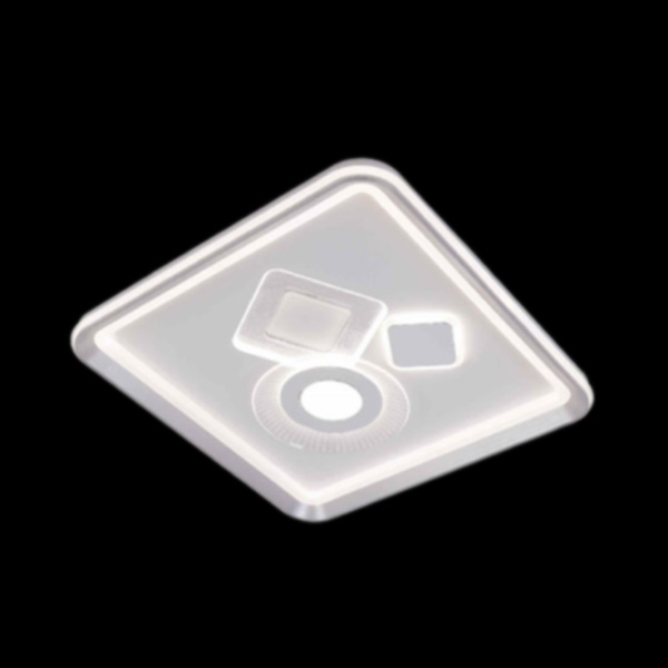 Đèn mâm mica vuông SANO LED 115W - Ø500 - 3 màu ánh sáng