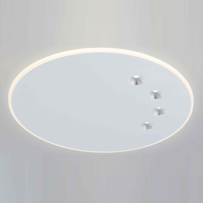 Đèn mâm mica SANO LED 62W + 4*3W - Ø600 - 3 màu ánh sáng