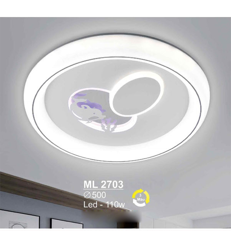 Đèn mâm SANO led 110W - 3 màu ánh sáng - Ø500