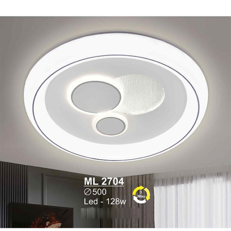 Đèn mâm SANO led 128W - 3 màu ánh sáng - Ø500