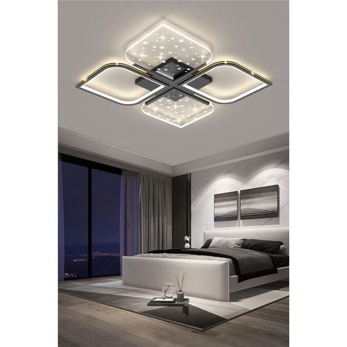 Đèn mâm led trang trí 50W*2 vỏ đen