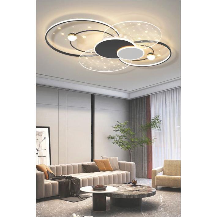 Đèn mâm led trang trí 120W vỏ đen