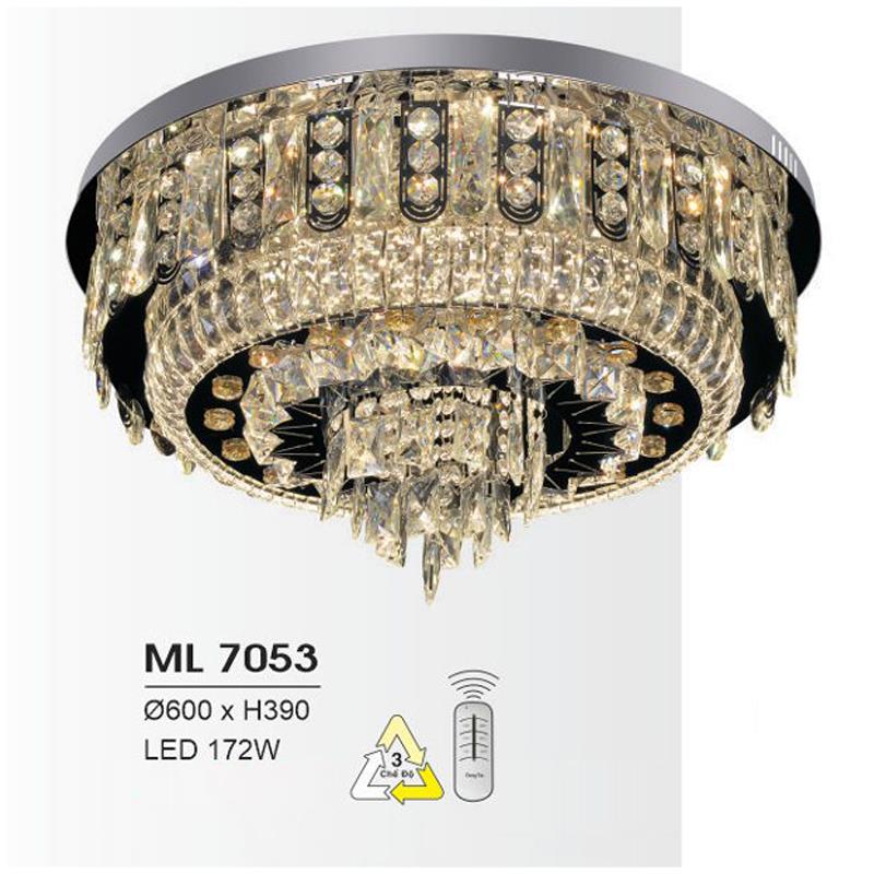 Đèn mâm led trang trí Hufa Ø600*H390 - LED 172W, ánh sáng 3 chế độ
