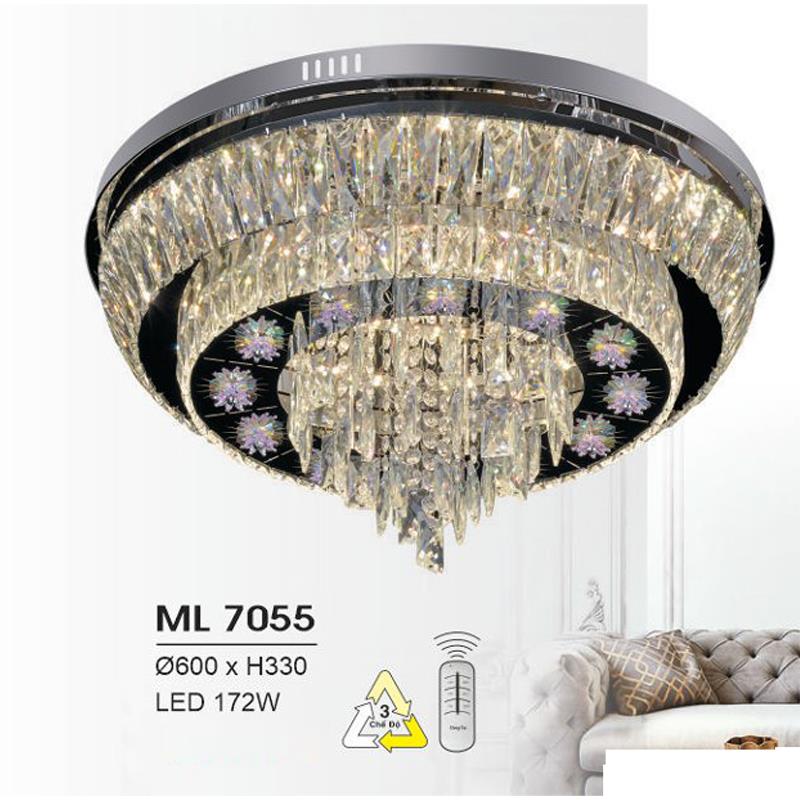 Đèn mâm led trang trí Hufa Ø600*H330 - LED 172W, ánh sáng 3 chế độ