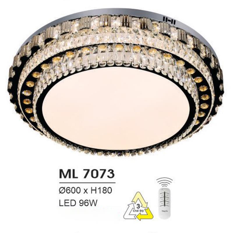 Đèn mâm led trang trí Hufa Ø600*H180 - LED 96W, ánh sáng 3 chế độ