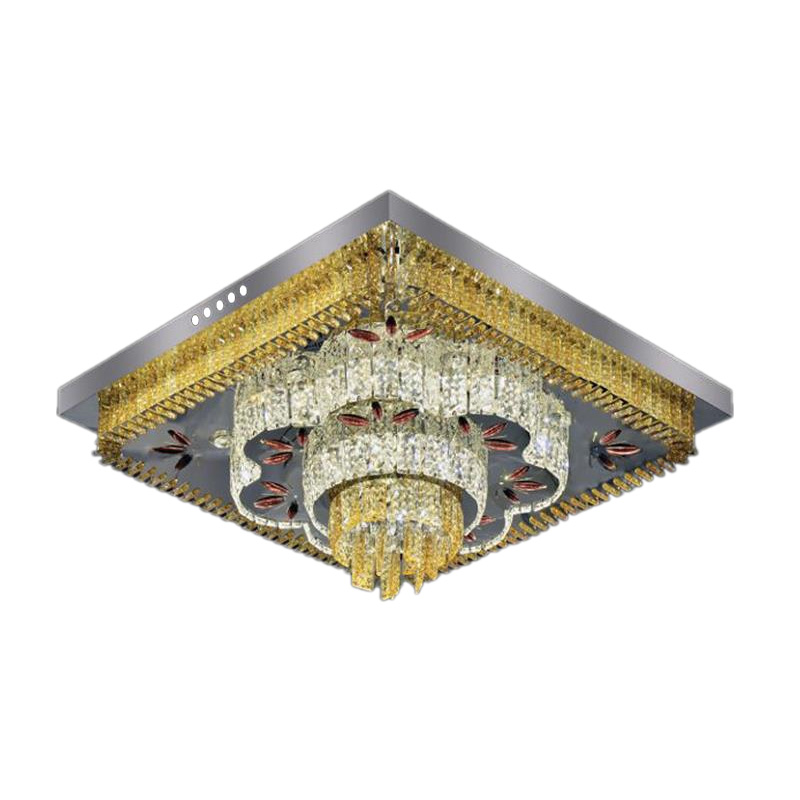Đèn mâm vuông led trang trí Hufa Ø600*H200 - LED 96W, ánh sáng 3 CĐ