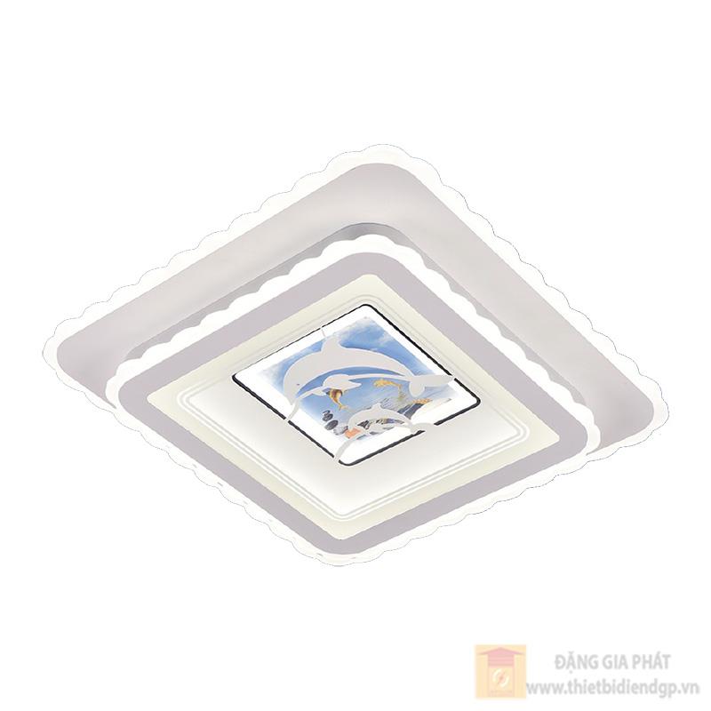 Đèn mâm mica SANO vuông LED 115W - Ø500 - 3 màu ánh sáng