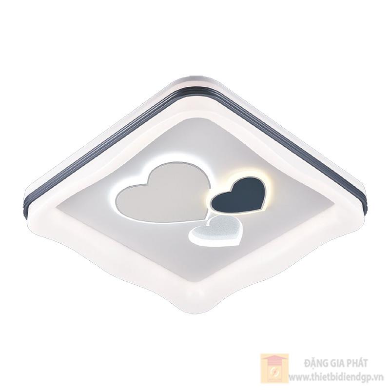 Đèn mâm mica vuông LED 115W - Ø500 - 3 màu ánh sáng
