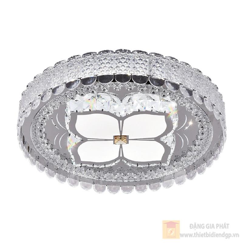 Đèn mâm pha lê trang trí SANO LED 115W - Ø500 - 3 màu ánh sáng