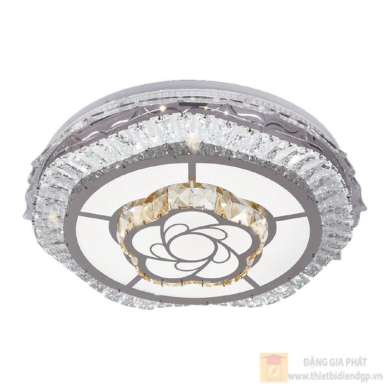 Đèn mâm pha lê trang trí SANO LED 115W - Ø500 - 3 màu ánh sáng