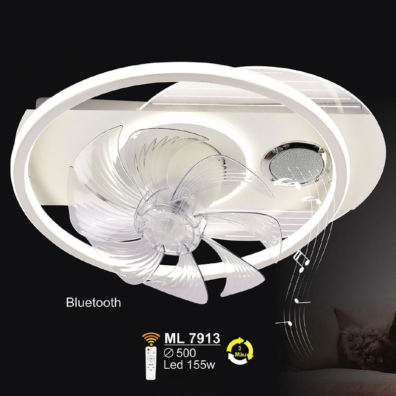 Quạt trần đảo Sano ML 7913 đèn Led 155W - Ø500