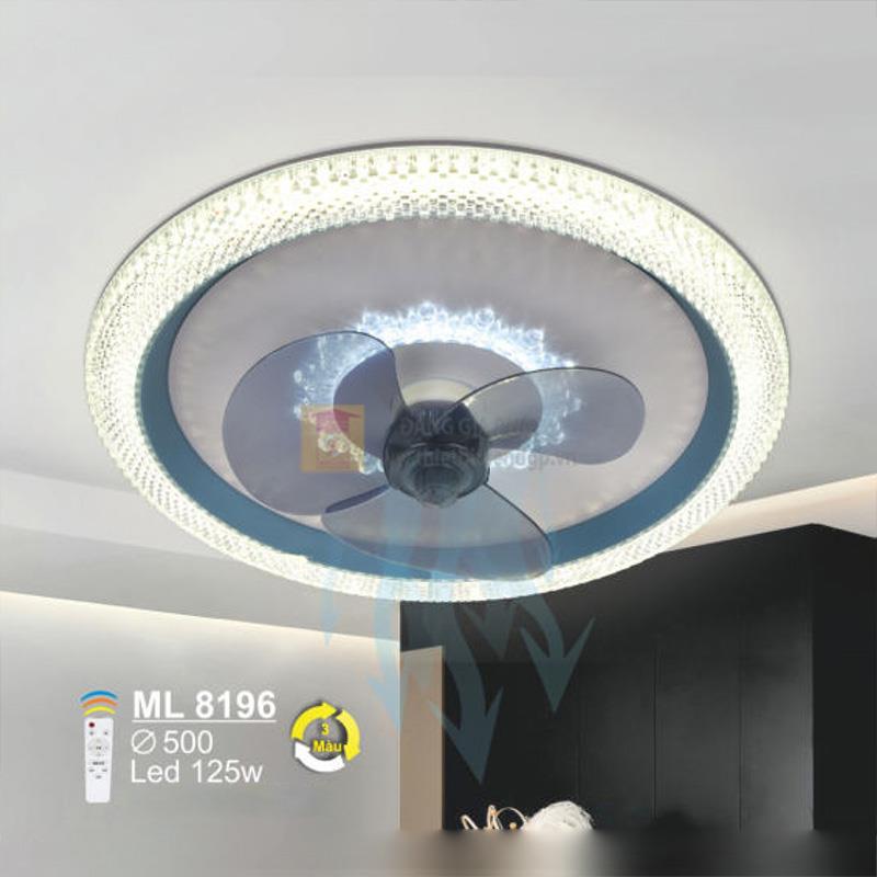 Quạt trần đảo Sano ML 8196 đèn Led 125W - Ø500