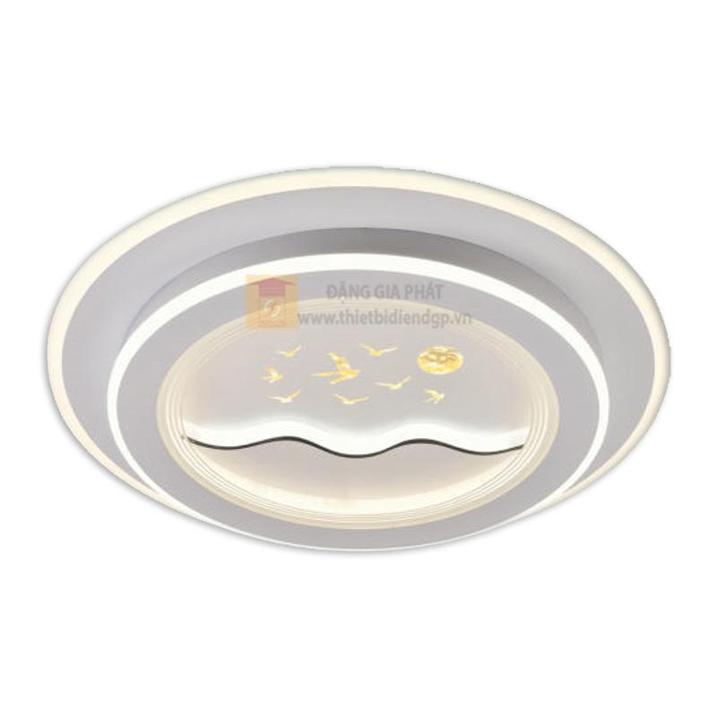 Đèn mâm ốp trần Mica Led 155W - Ø600 - 3 màu ánh sáng - có remote