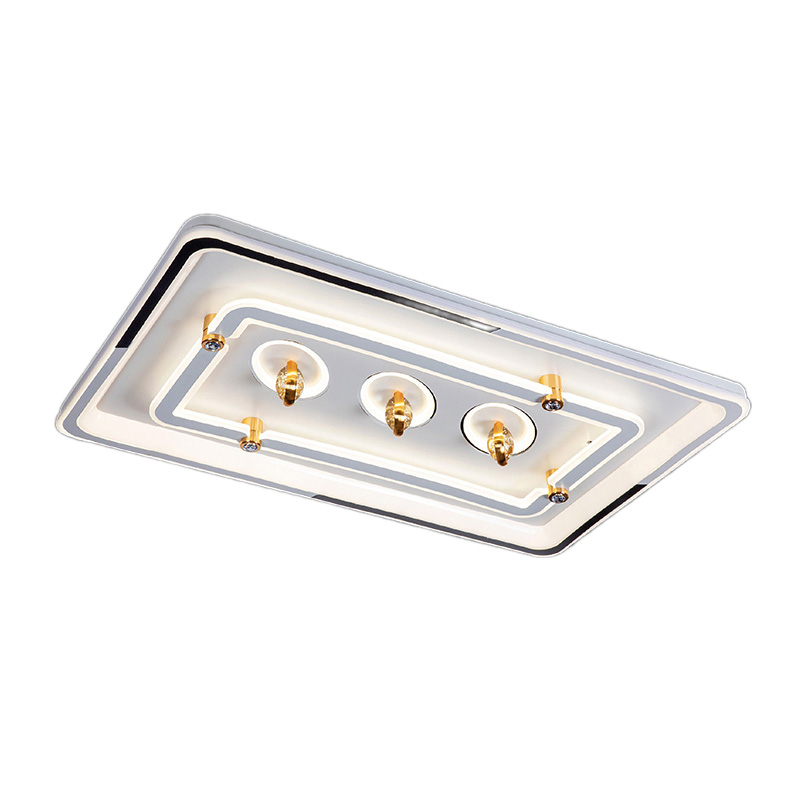 Đèn mâm mica chữ nhật LED 425W - Ø700*L1100 - 3 màu ánh sáng
