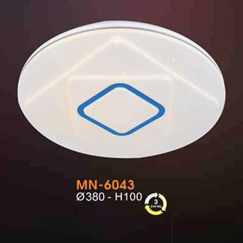 Đèn mâm Verona ốp trần Mica Ø380 x H100, ánh sáng 3 chế độ
