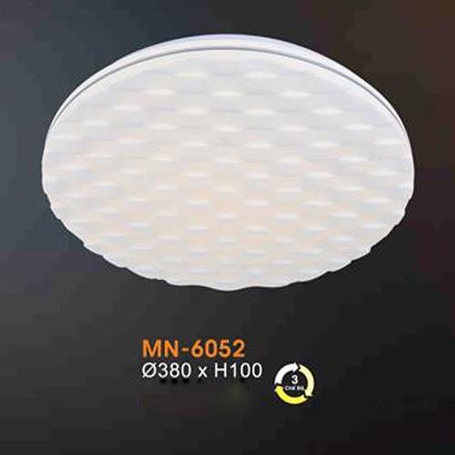 Đèn mâm Verona ốp trần Mica Ø380 x H100, ánh sáng 3 chế độ