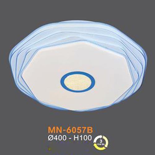 Đèn mâm Verona ốp trần Mica Ø400 x H100, ánh sáng 3 chế độ