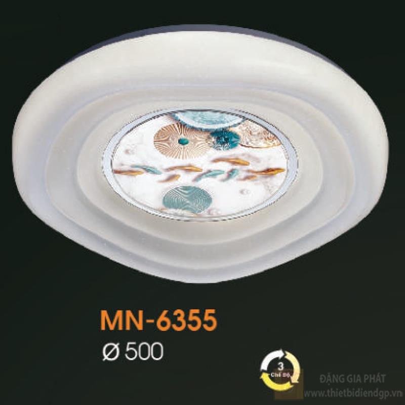 Đèn mâm ốp trần mica Verona Ø500 - 3 chế độ