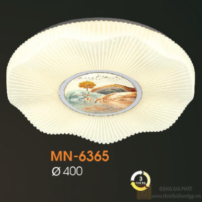Đèn mâm ốp trần mica Verona Ø400 - 3 chế độ