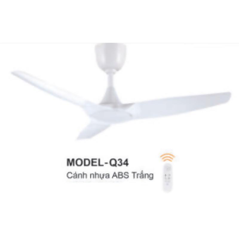 Quạt trần đèn Euroto 3 cánh nhựa ABS MODEL-Q34