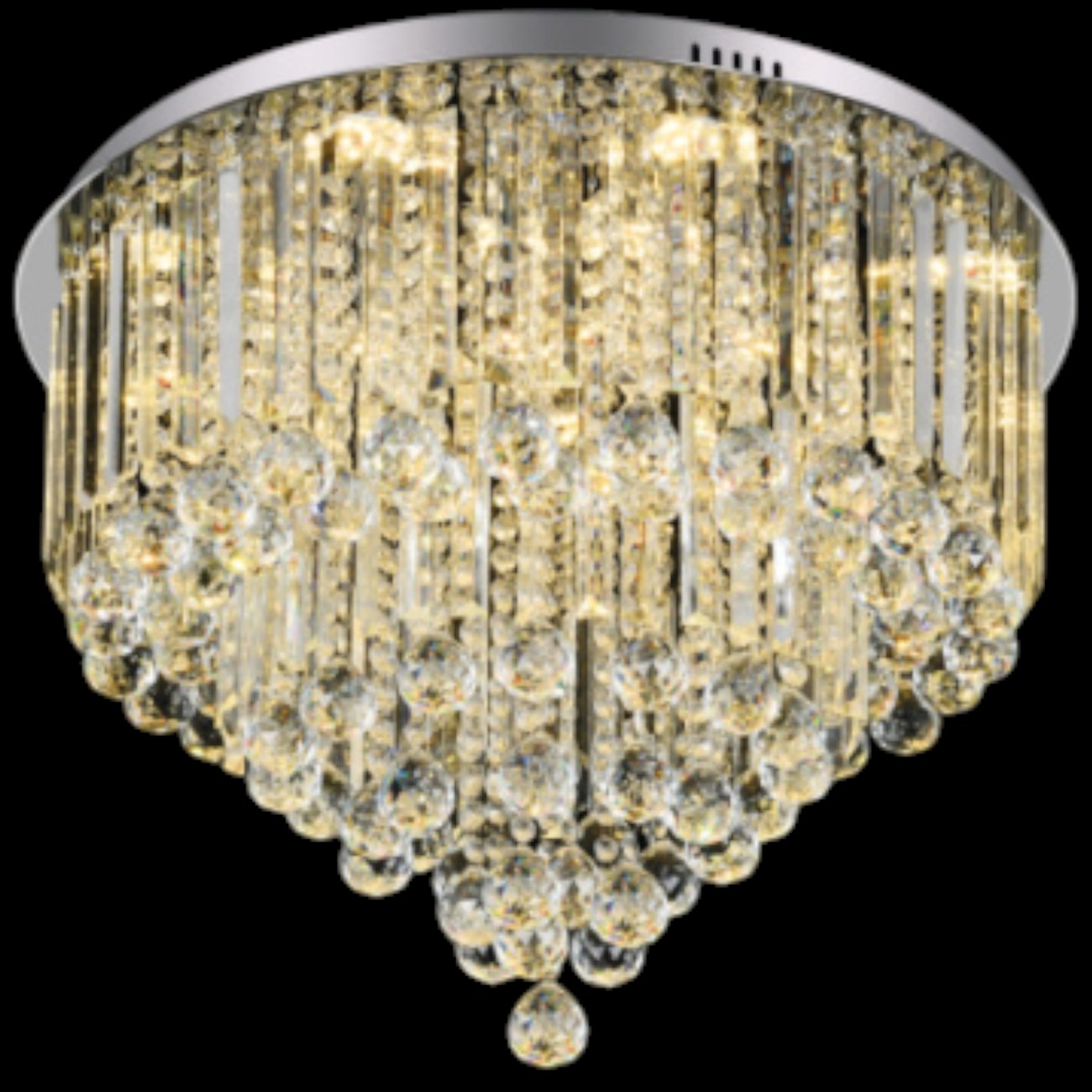 Đèn mâm pha lê Andora Ø600*H400 - LED 3 CĐ + Remote