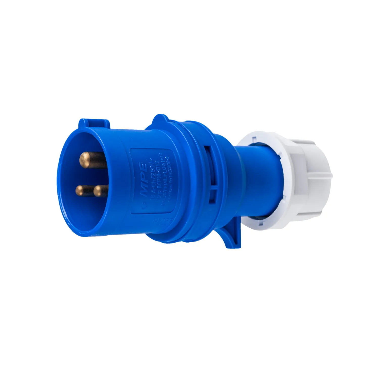 Phích cắm công nghiệp 3 pha MPE loại di động có kẹp giữ dây IP44