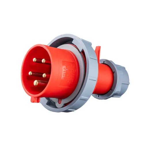 Phích cắm công nghiệp 3 pha MPE loại di động có kẹp giữ dây 3P+N+E IP67