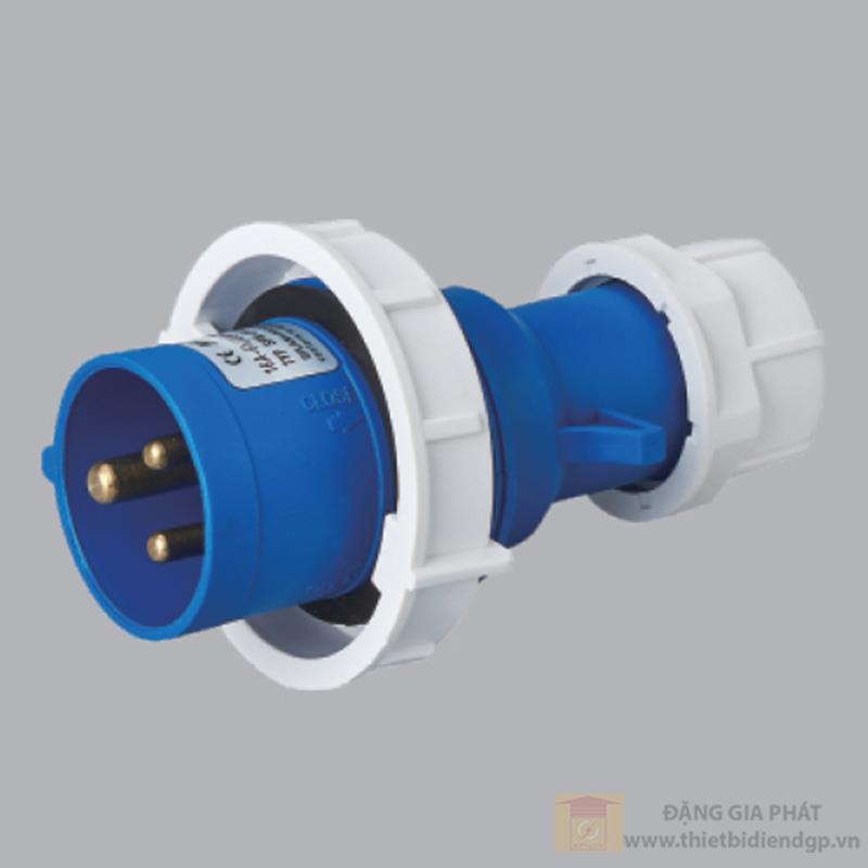 Phích cắm công nghiệp 1 pha MPE loại di động có kẹp giữ dây 2P+E - IP67