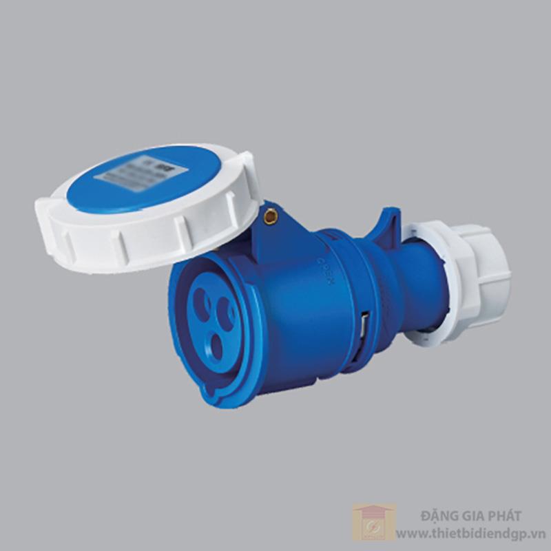 Ổ cắm công nghiệp 1 pha MPE di động có kẹp giữ dây 240V - 2P+E - IP67