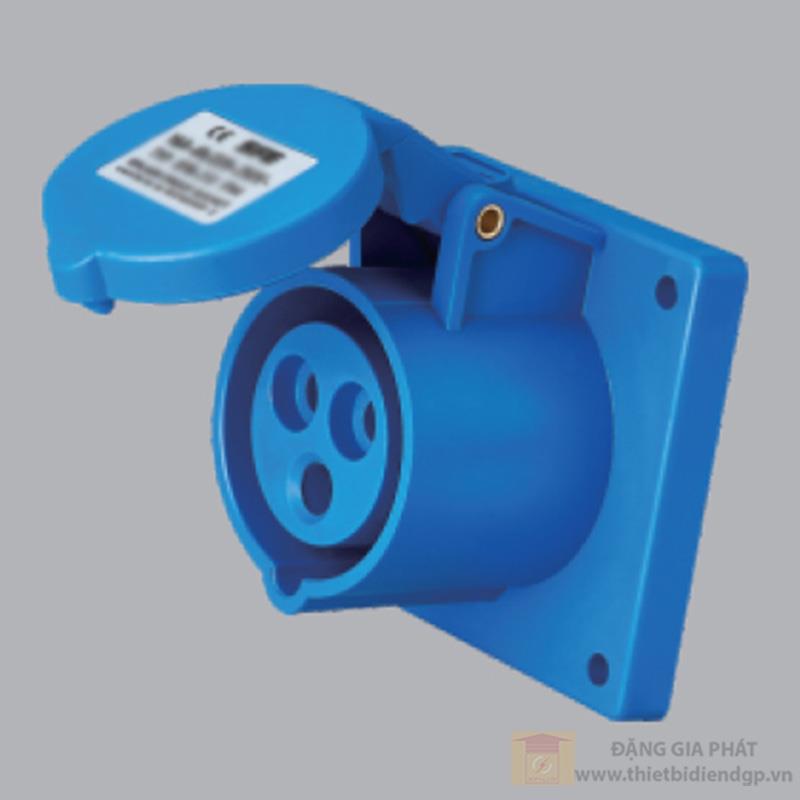 Ổ cắm công nghiệp 1 pha MPE loại cố định bắt trên bảng điện 240V 2P+E IP44