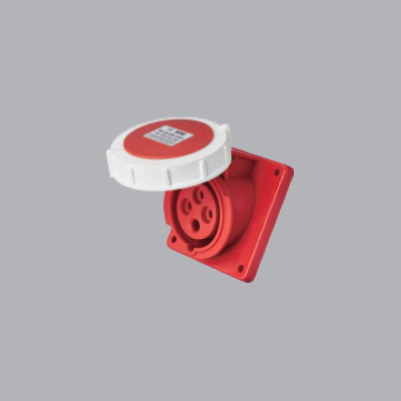 Ổ cắm công nghiệp 3 pha MPE loại cố định bắt trên bảng điện 380/415V 3P+E IP67