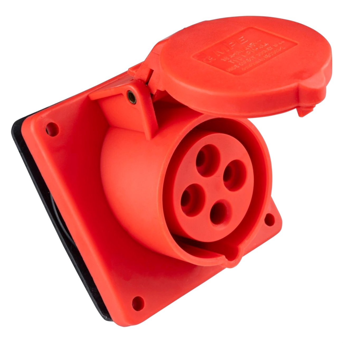 Ổ cắm công nghiệp 3 pha MPE loại cố định bắt trên bảng điện IP44