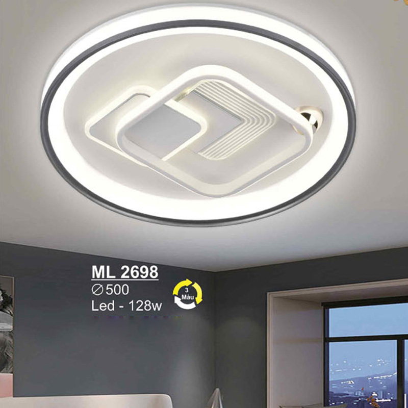 Đèn mâm SANO led 128W - 3 màu ánh sáng - Ø500