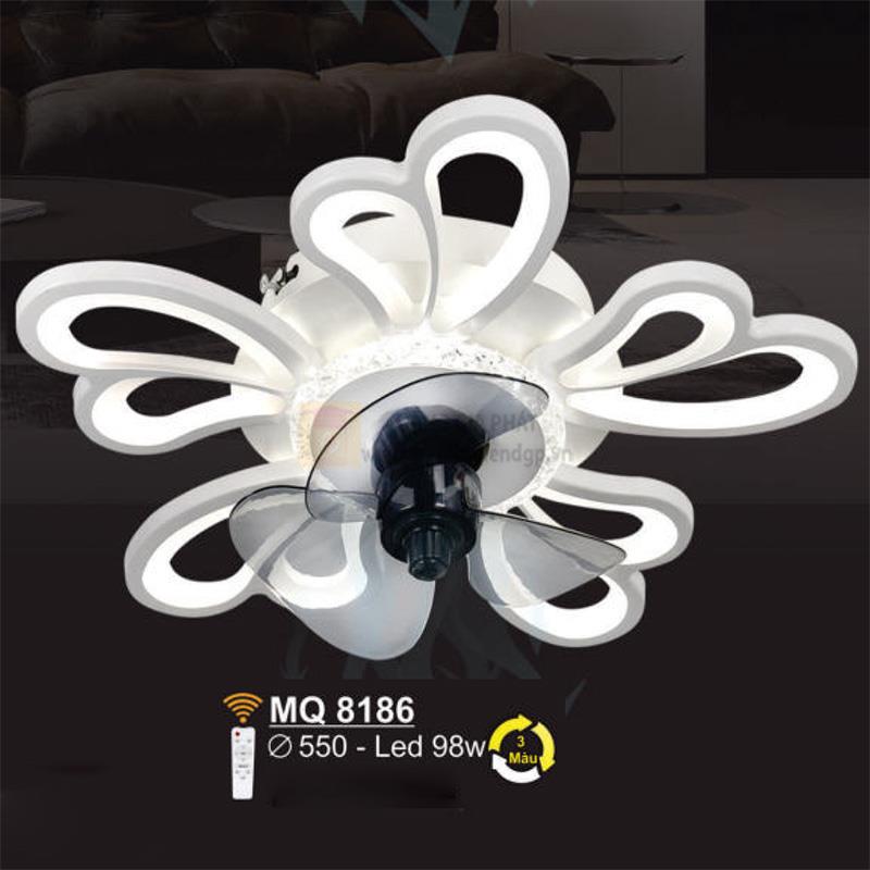 Quạt trần đảo Sano MQ 8186 đèn Led 98W - Ø550