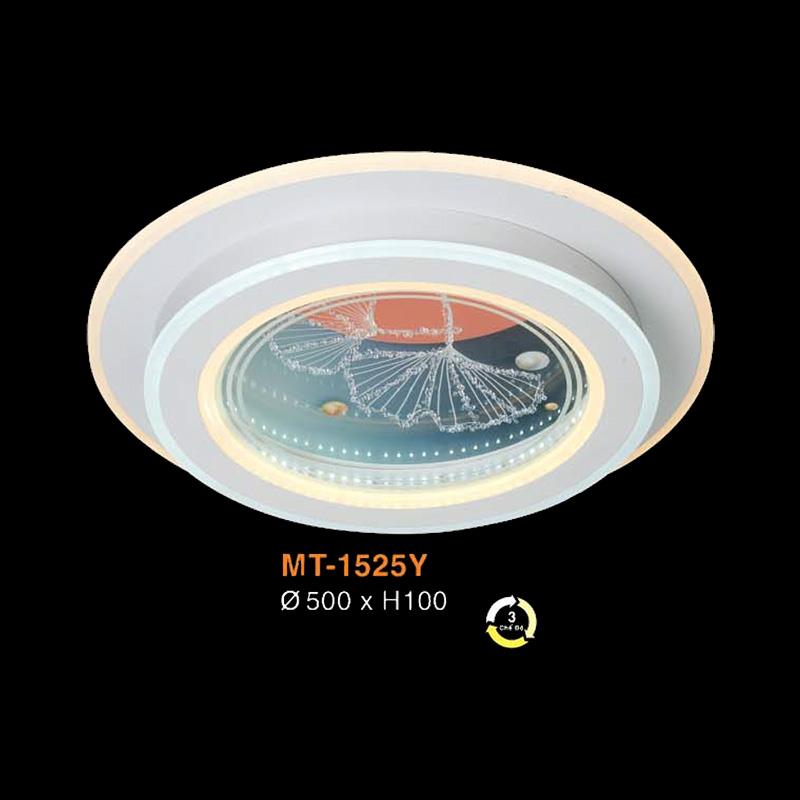 Đèn mâm ốp trần tròn trang trí Verona Ø500*H100 - ánh sáng 3 màu