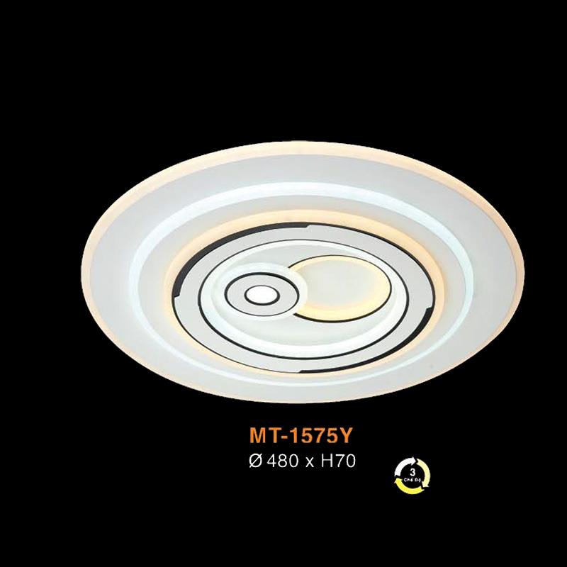 Đèn mâm ốp trần tròn trang trí Verona Ø480*H70 - ánh sáng 3 màu