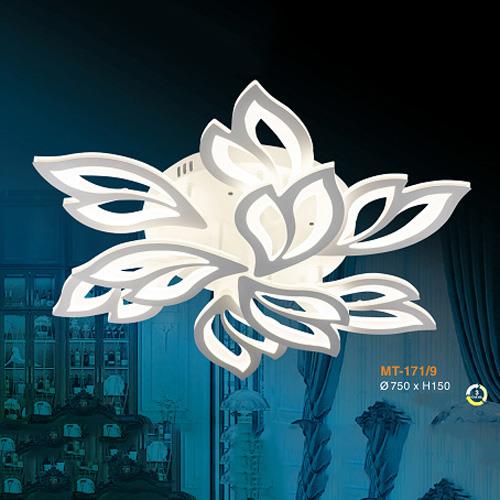 Đèn mâm Verona ốp trần Led Ø750 x H150, có remoe, ánh sáng 3 chế độ