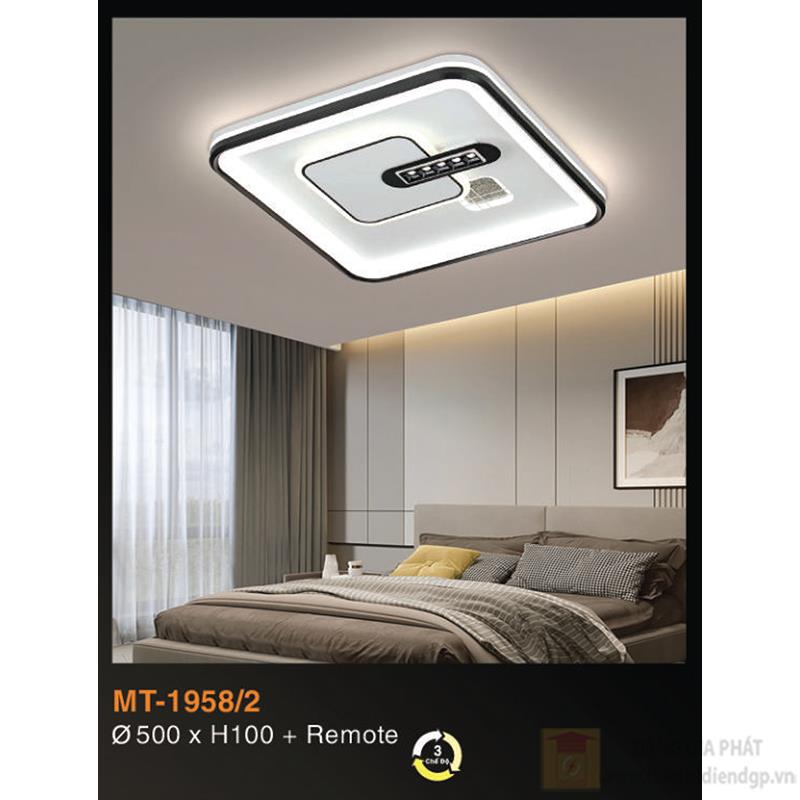 Đèn mâm led có remote Verona Ø500*H100 - 3 chế độ