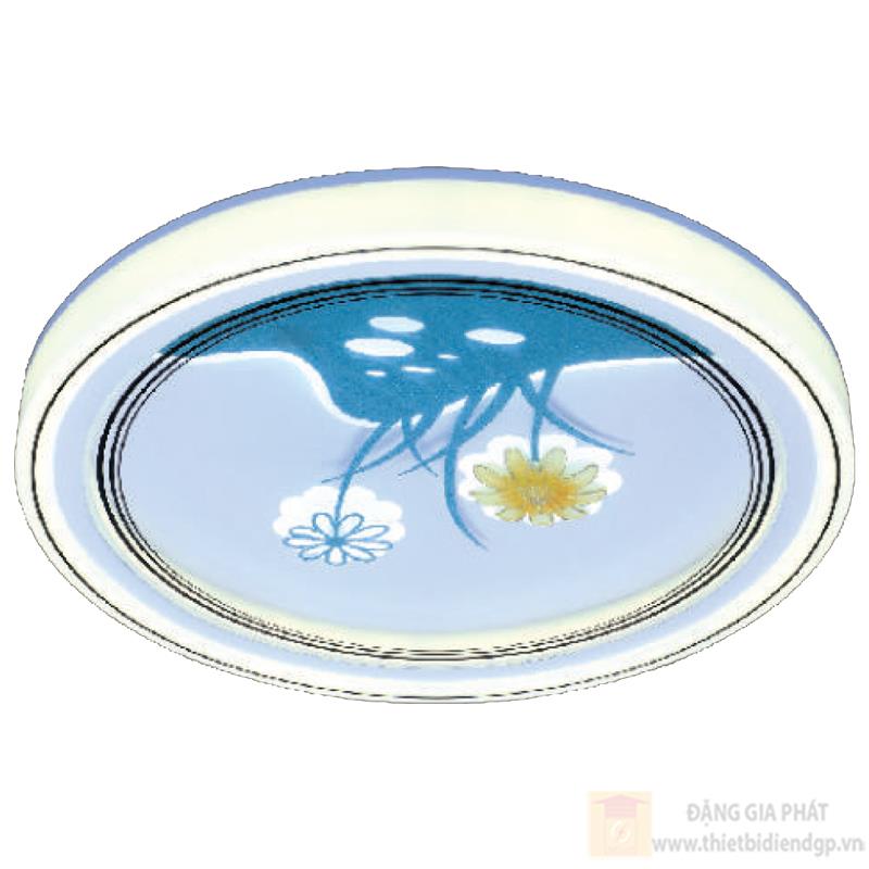 Đèn mâm ốp trần mica Verona Ø500*H100 - 3 chế độ
