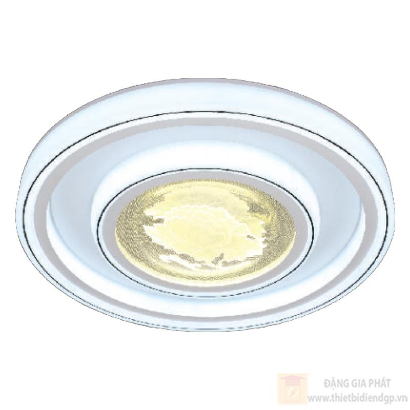 Đèn mâm ốp trần mica Verona Ø500*H100 - 3 chế độ