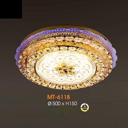 Đèn mâm Verona ốp trần Led Ø500 x H150, ánh sáng 3 chế độ