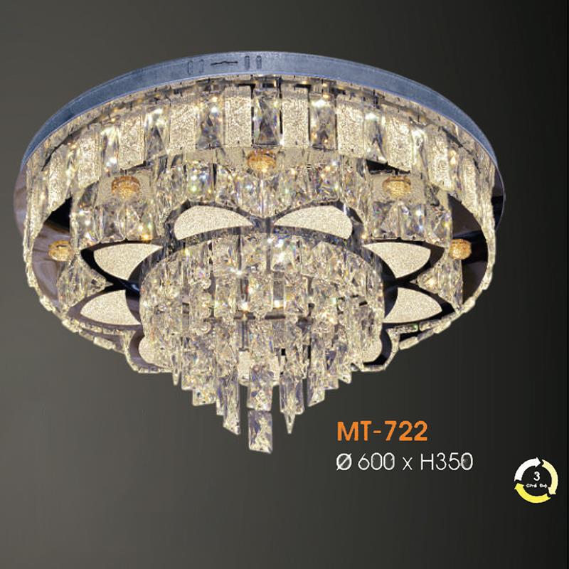 Đèn Mâm pha lê cao cấp Verona Ø600*H350 - 3 chế độ
